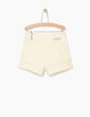 Girls’ pastel yellow denim mom shorts -3