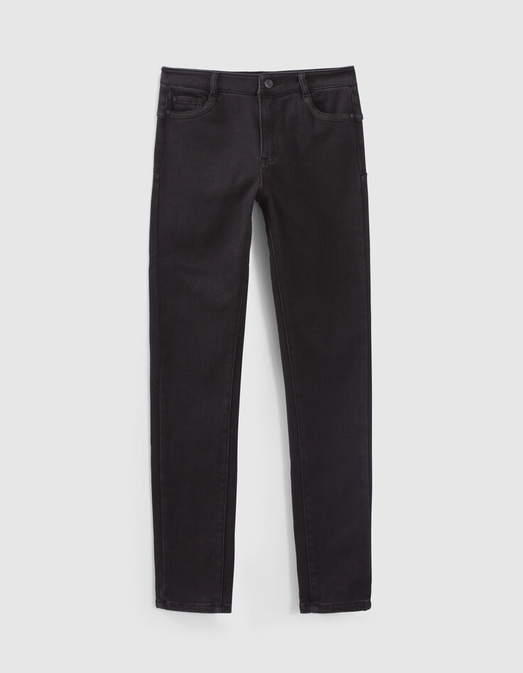 Schwarze Sculpt-up-Damenjeans aus Cosy Fleece-6