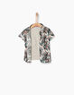 Chemise vert foncé camou tropical bébé garçon -5