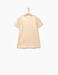 Camiseta dorada bordado Jolie et Adorable niña-3