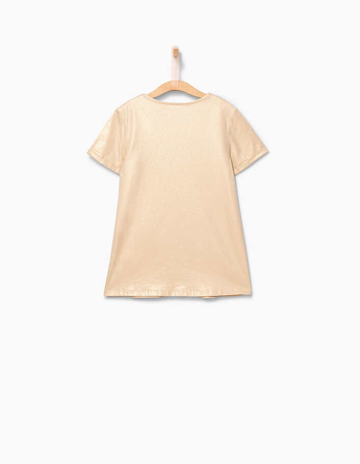 Goldfarbenes Mädchen-T-Shirt Jolie et Adorable - IKKS