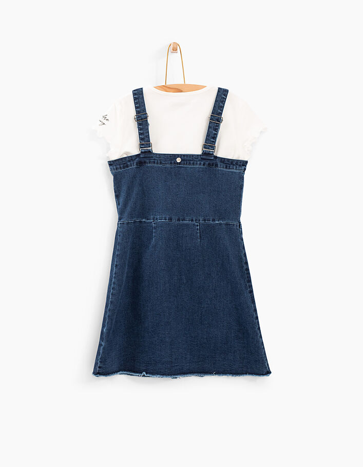 Girls’ 2-in-1 dungarees-dress with T-shirt - IKKS