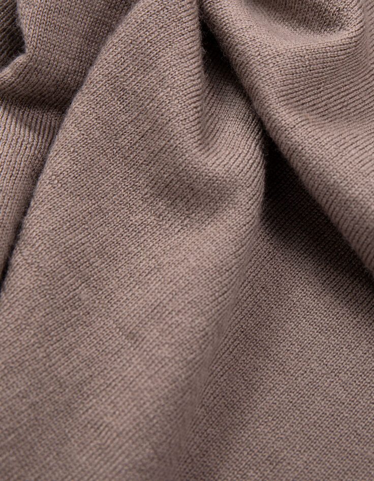 Pull châtain tricot col roulé Homme-6 Pull châtain tricot col roulé Homme-6
