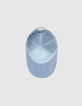 Casquette bleue Lyocell® matelassage cœurs fille-5