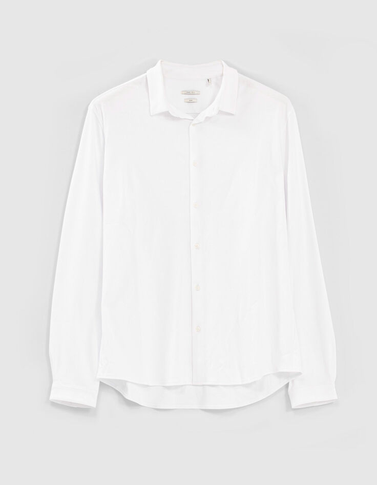 Chemisier Blanc IKKS Taille 38 - En Coton Style Jean - Occasion Très Bon état