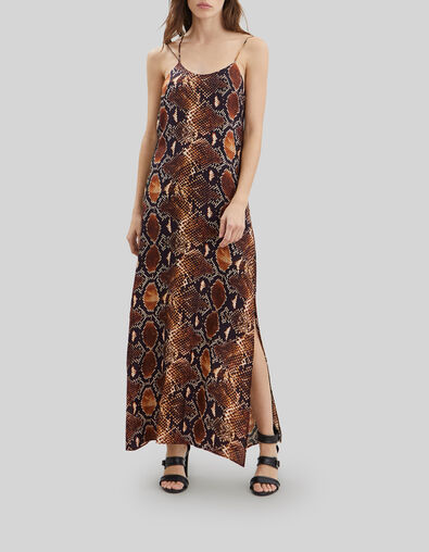 Pure Edition – Langes Damenkleid mit Python-Rock-Print - IKKS