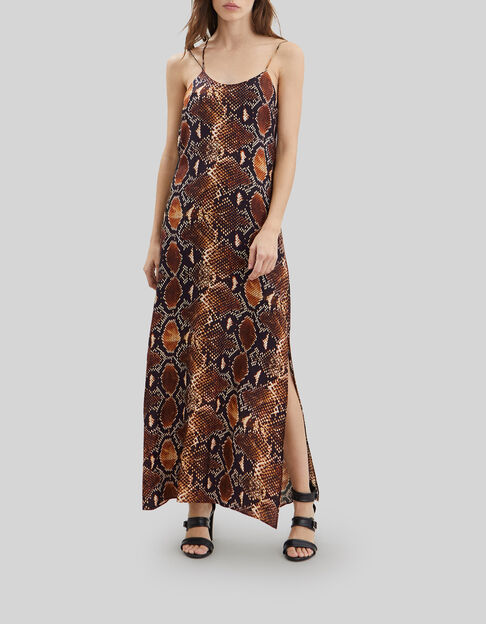 Pure Edition – Langes Damenkleid mit Python-Rock-Print - IKKS