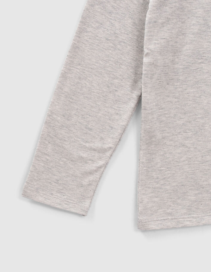 Camiseta gris pantera gánster niño-6