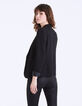 Veste tailleur crêpe col broderies bijoux femme-3