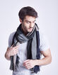 Chèche vison façon patchwork Homme-4