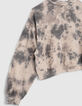 Cropped sweater wit en zwart tie and dye meisjes-5