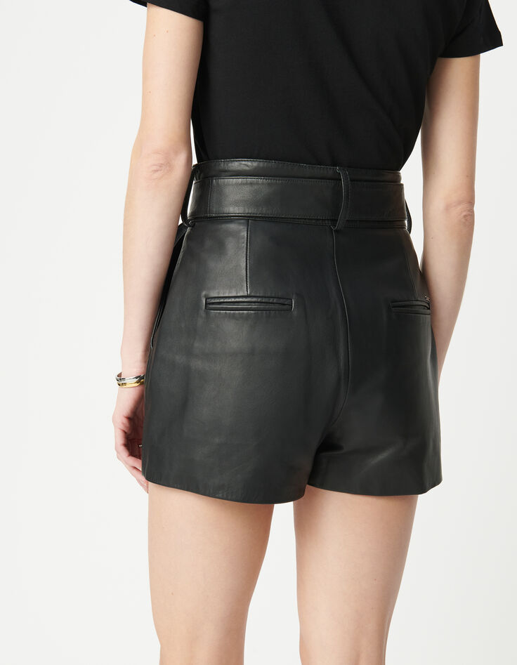 Short cuir d'agneau femme-5