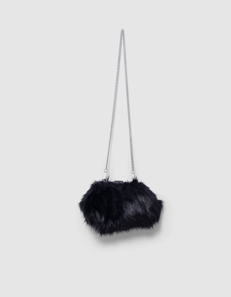 Bolso de mano negro para mujer con asa extraíble-4 Bolso de mano negro para mujer con asa extraíble-4