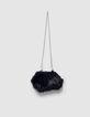 Bolso de mano negro para mujer con asa extraíble-4 Bolso de mano negro para mujer con asa extraíble-4