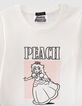 T-shirt PRINCESS PEACH blanc visuel Peach paillettes fille-4