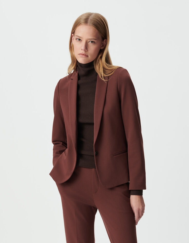 Women&rsquo;s brown suit jacket-2