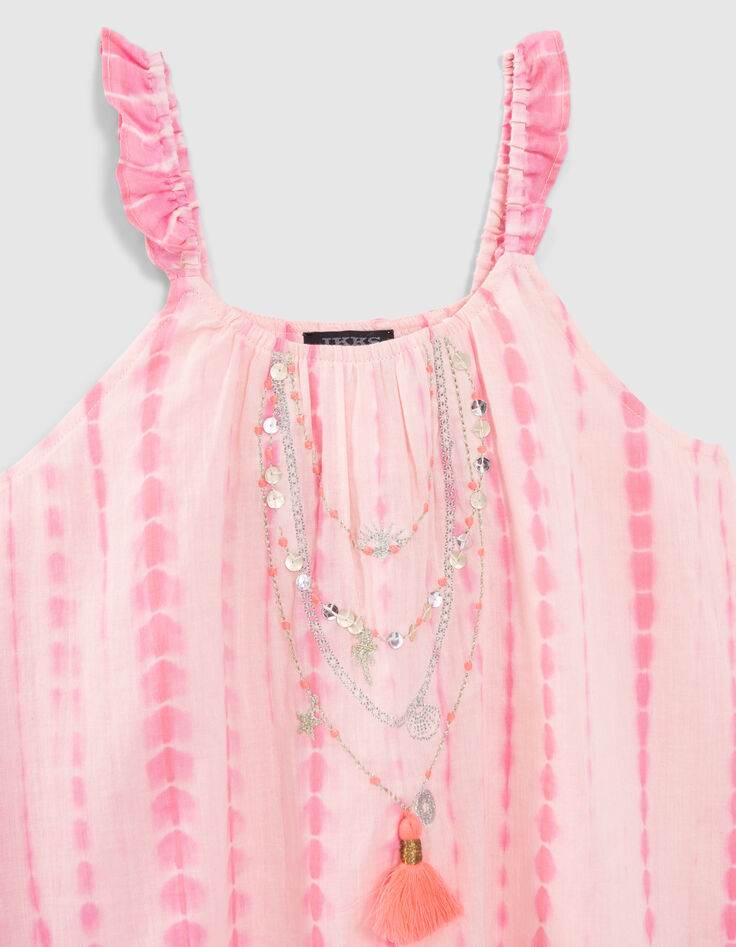 Vestido rosa tie&dye collares bordados ni&ntilde;a-2