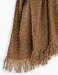 Echarpe mousseuse camel femme-3