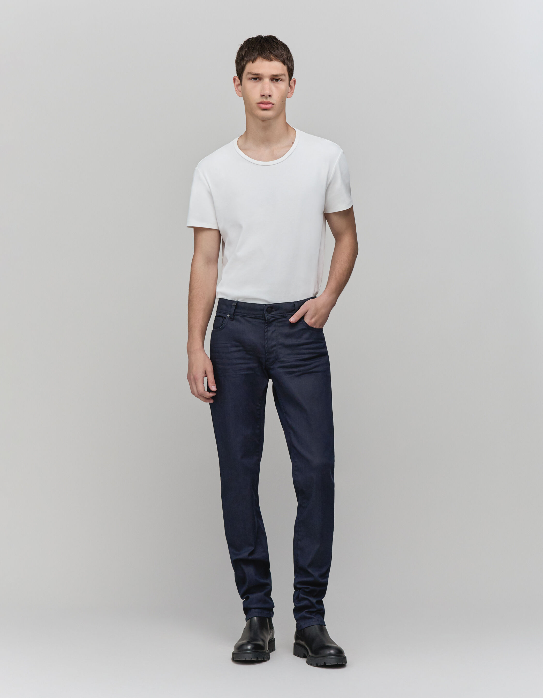 Men s SLIM fit navy jeans IKKS