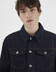 Veste en jean brut à surpiqures Homme-4