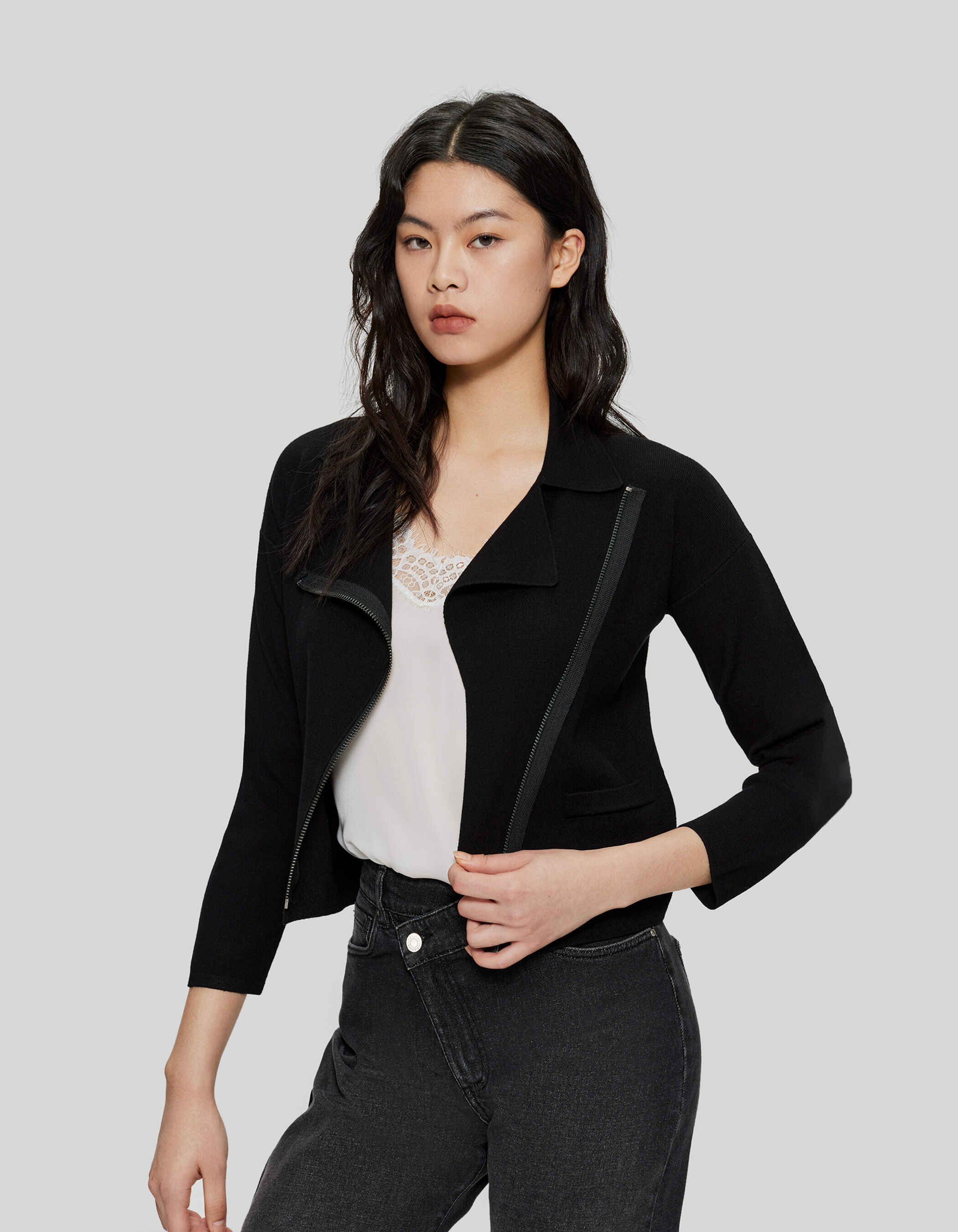 Cardigan asymétrique femme clearance