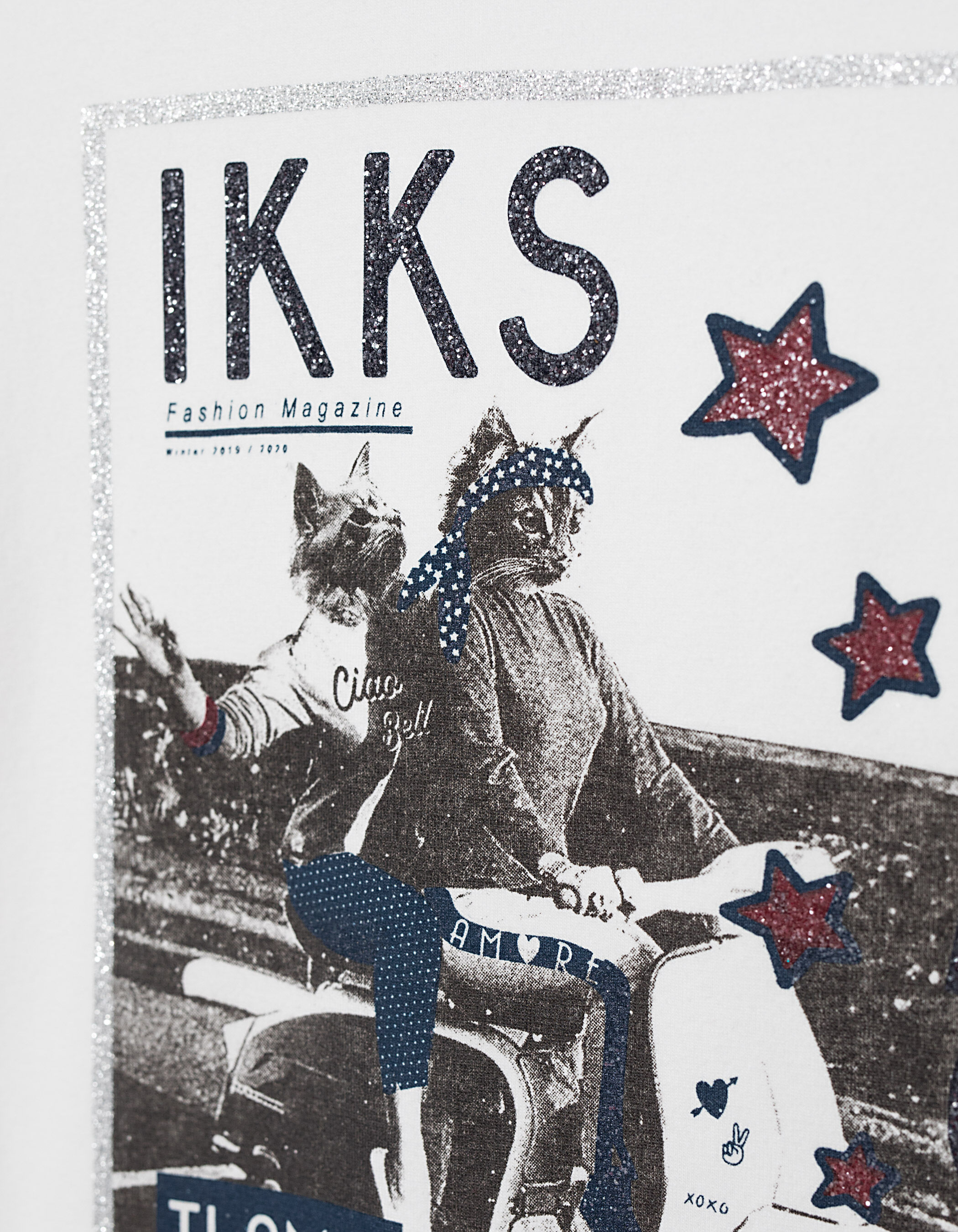 T shirt poezen meisjes IKKS