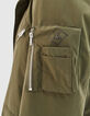 Men’s khaki multi-pocket safari jacket-6