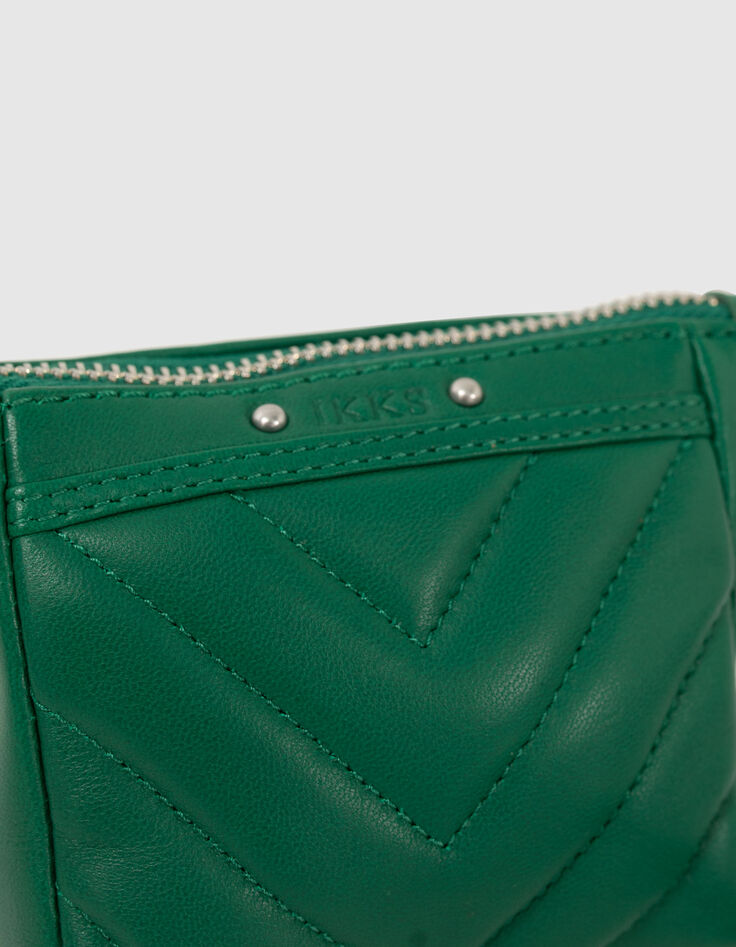 Women’s green quilted leather 1440 Toy mini case-3