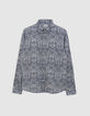 Chemise SLIM orage tissu Liberty coquillages Homme-6