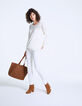 Pull maille tricot apport soie palmiers femme-6