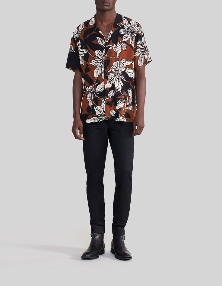 Men’s amber LENZING™ ECOVERO™ XL floral REGULAR shirt-7