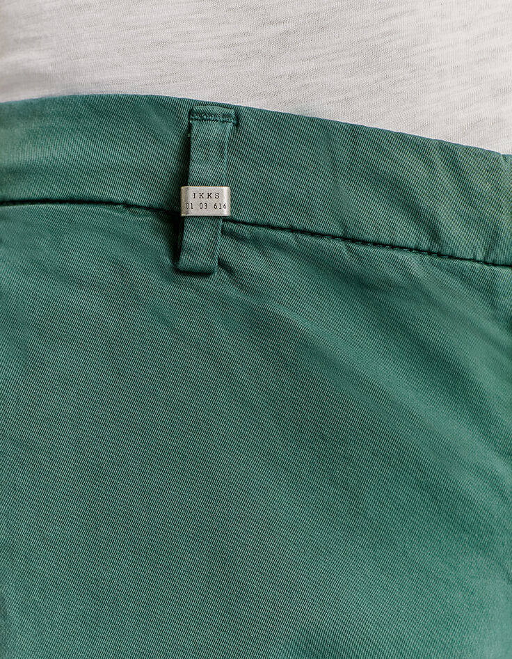 Men’s green CROPPED chinos-4