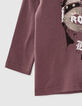 Camiseta dark purple algodón ecológico casco bebé niño -5