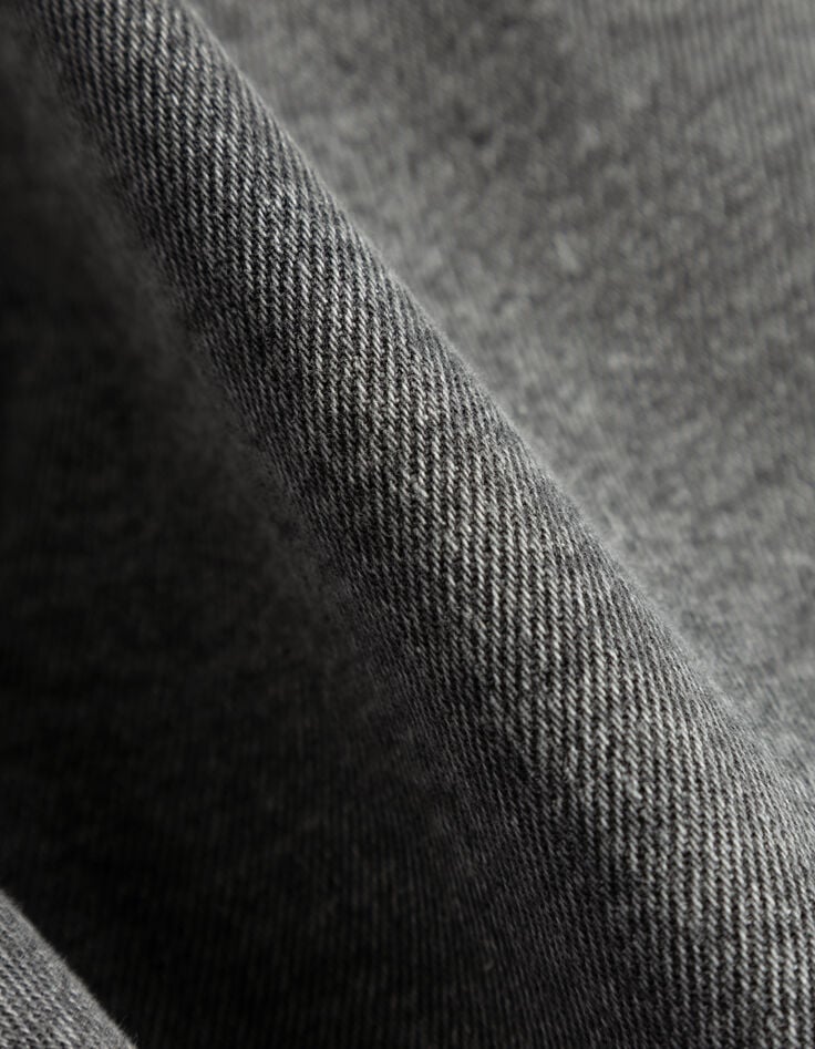 Vestido vaquero gris manga larga mujer-6 Vestido vaquero gris manga larga mujer-6