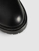 Boots rangers noires cuir grainé décor microbilles Femme-7