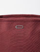 Women’s The Mini Artist garnet reptile-look leather bag-5