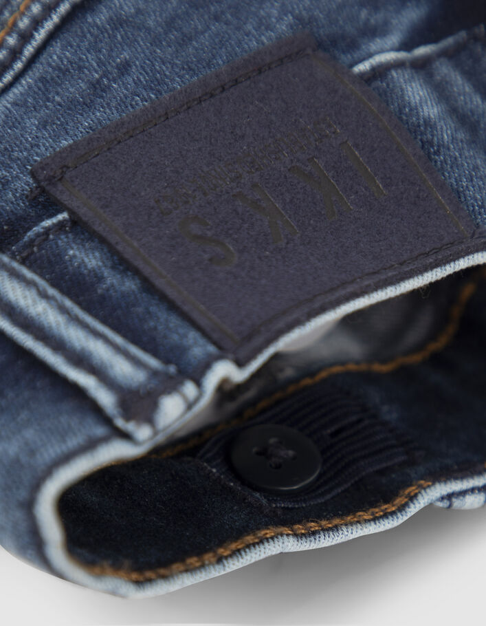 Vaqueros slim azules print niño-7