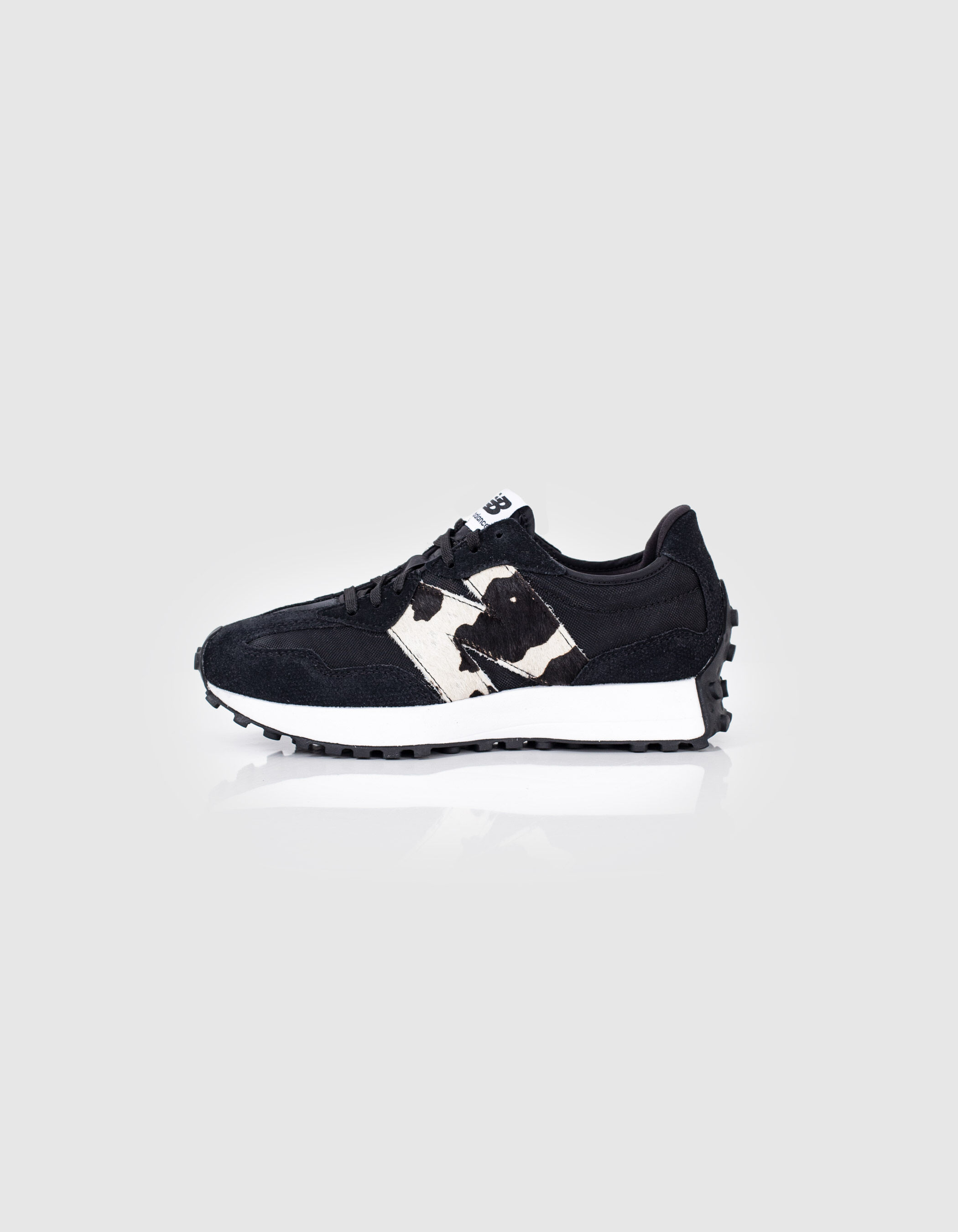 Women's black animal print New Balance 327® trainers IKKS