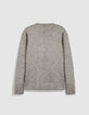Pull manches longues kaki tricot moulin&eacute; Homme-7