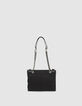 Clutch 1440 Reporter cuero negro flecos mujer-3