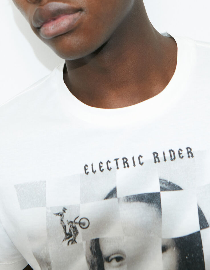 Off White Herren-T-Shirt mit Arty-Zielflagge-5