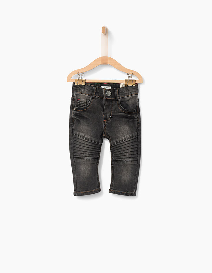 Baby boys' black jeans-1