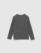 Anthrazitgraues Jungenshirt mit Paillettenlogo-3