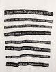 Gebroken wit T-shirt Manifesto 1440 Leather Story Heren-3