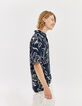 Camisa REGULAR azul marino Ecovero® maxi flores Hombre-5 Camisa REGULAR azul marino Ecovero® maxi flores Hombre-5