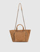 Sac cabas LE 1440 MEDIUM SABLE en cuir de chèvre velours femme-6