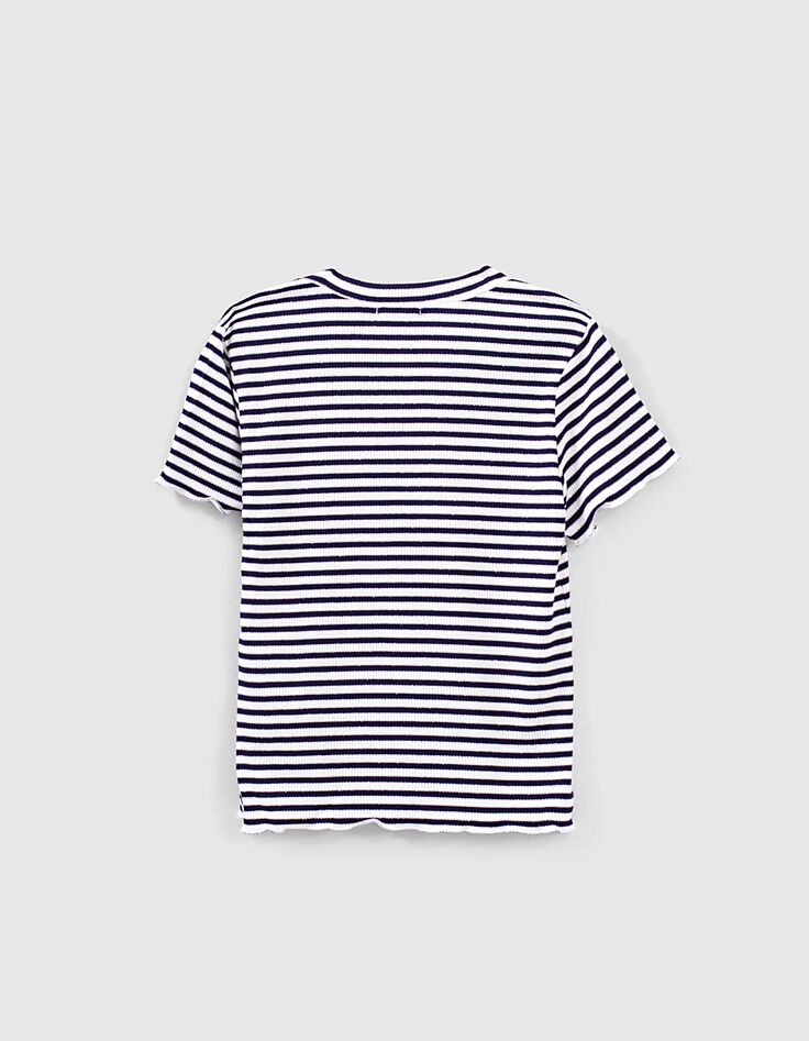 Mädchen-Matrosenshirt aus Rippstrick-3 Mädchen-Matrosenshirt aus Rippstrick-3