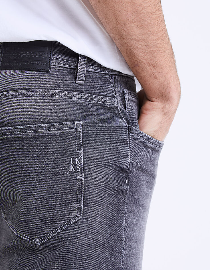Grijze slim herenjeans Downtown-5 Grijze slim herenjeans Downtown-5