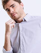Camisa slim rayas finas shadow Hombre-1