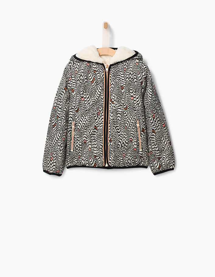 Girls’ printed padded jacket - IKKS